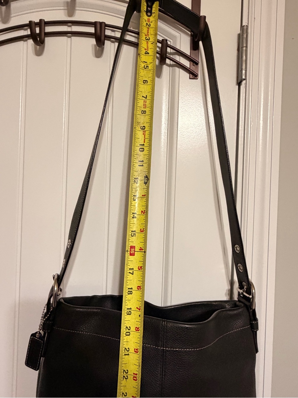 Coach Classic Black Leather SoHo Hobo Bag - Picture 9 of 11